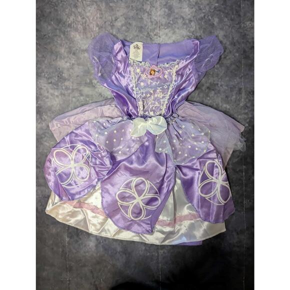 Disney Store Sofia The First Princess Halloween Costume Dress Child Size 4-6X - Picture 1 of 6